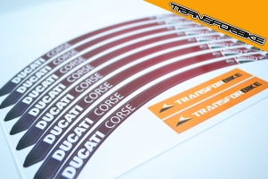 DUCATI SCRAMBLER / RACER NINE T 2017 - 2019 Liserets jantes Liserets jantes DUC ROUGE