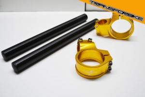 MOTO GUZZI CALIFORNIA JACKAL Demi Guidon 50 mm PROMO DG PROMO 50 MM OR TUBE NOIR 