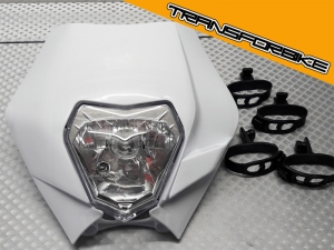 KTM 1290 SUPER DUKE R 2014-2019 Plaque Phare  PLAQUE PHARE BLANCHE