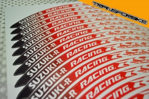 SUZUKI GSXR 600/750 2001-2003 Liserets jantes Liserets jantes GSXR rouge 