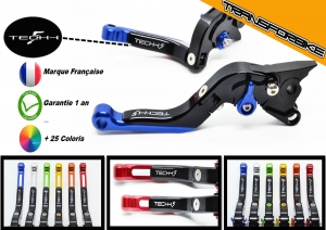 KAWASAKI Z800 +E 2013-2016 Leviers FlipUp FNBleu