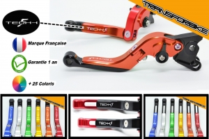 SUZUKI GSXF 600 2000-2006 Leviers FlipUp FOranGe Noir 